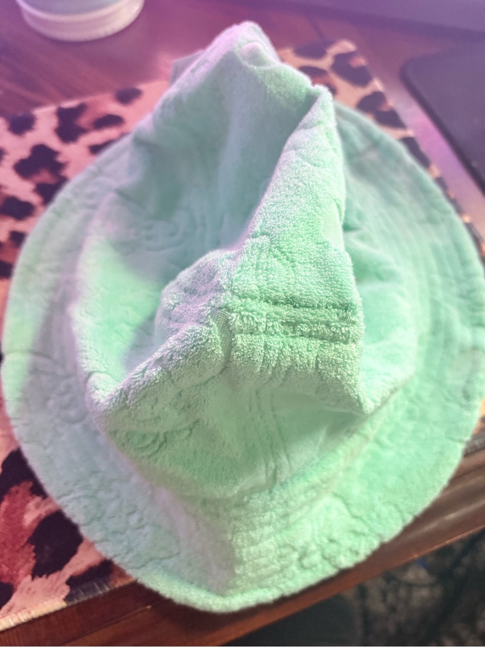 Disney Plush Bucket Hat in Mint